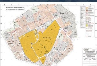 Carte de localisation du centre ancien