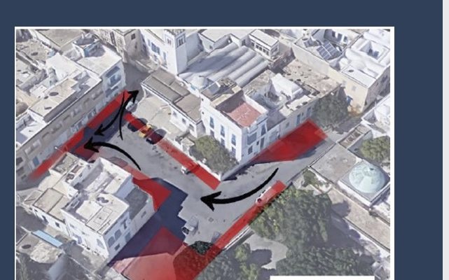 Place Sidi Bouyahya — sens de circulation et stationnement