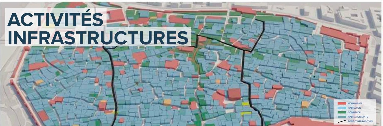 Carte des activités et infrastructures