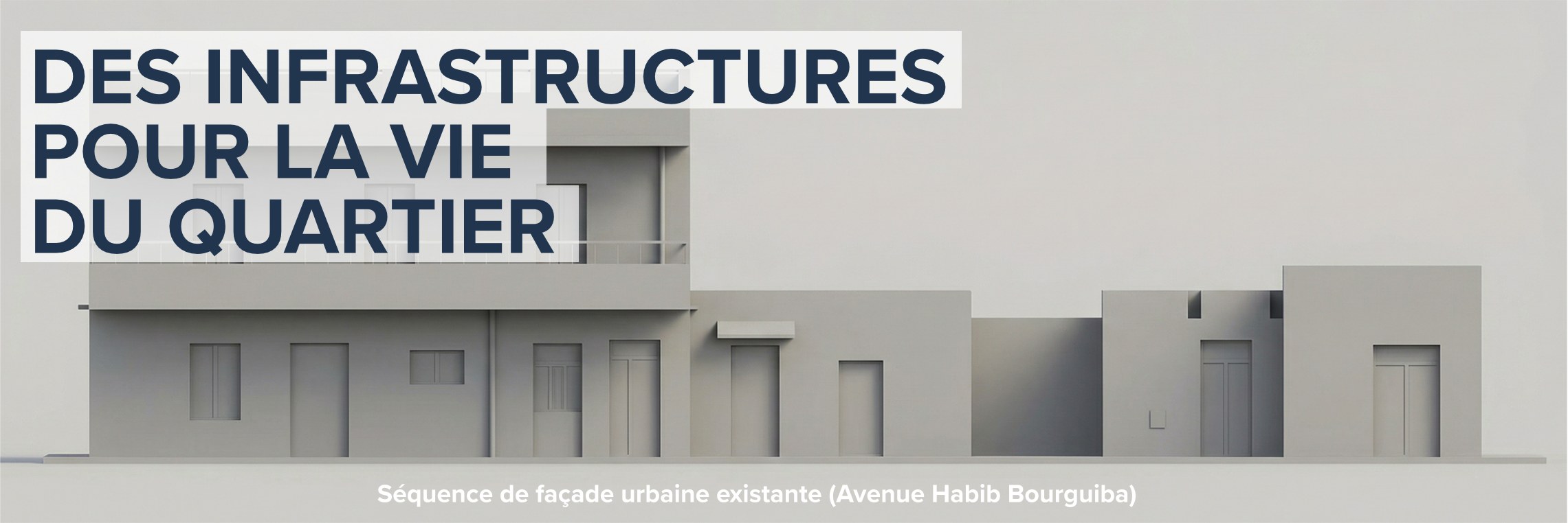 Panneau PRCA Aousja — Des infrastructures pour la vie du quartier