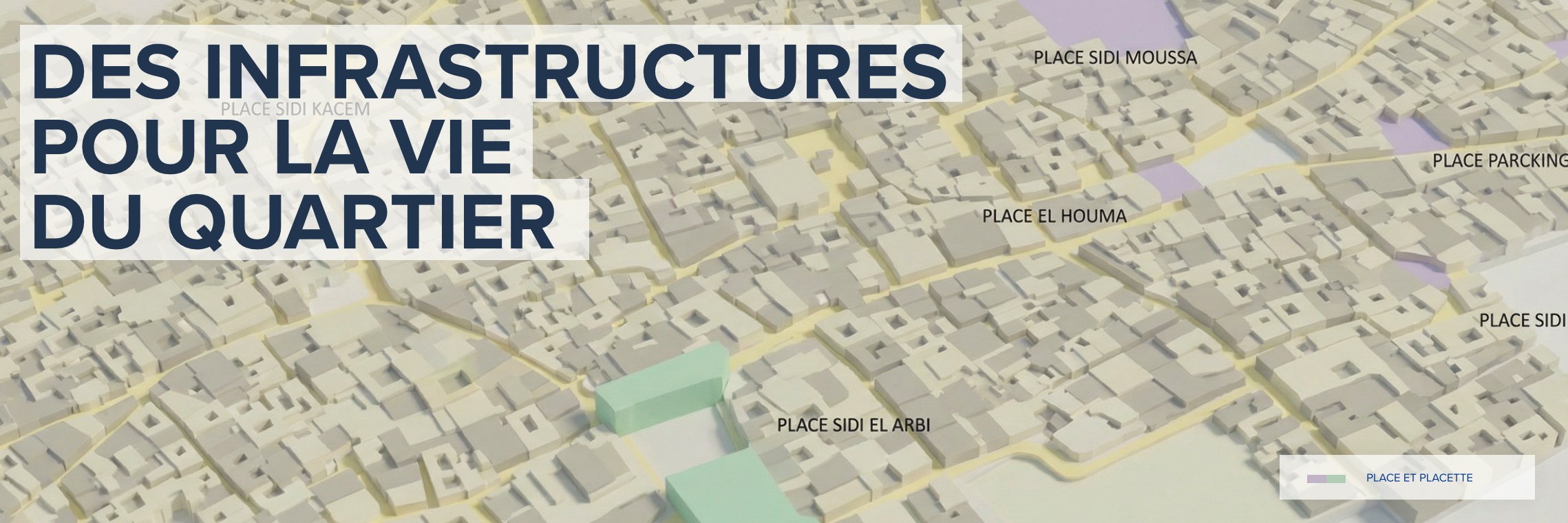 Panneau PRCA Ras Jebel — Des infrastructures pour la vie du quartier